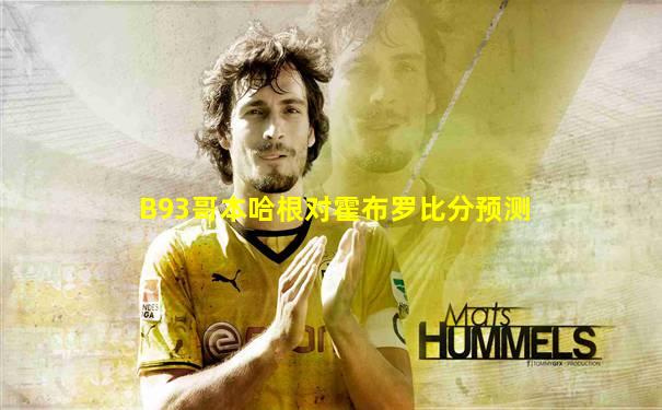 B93哥本哈根对霍布罗比分预测